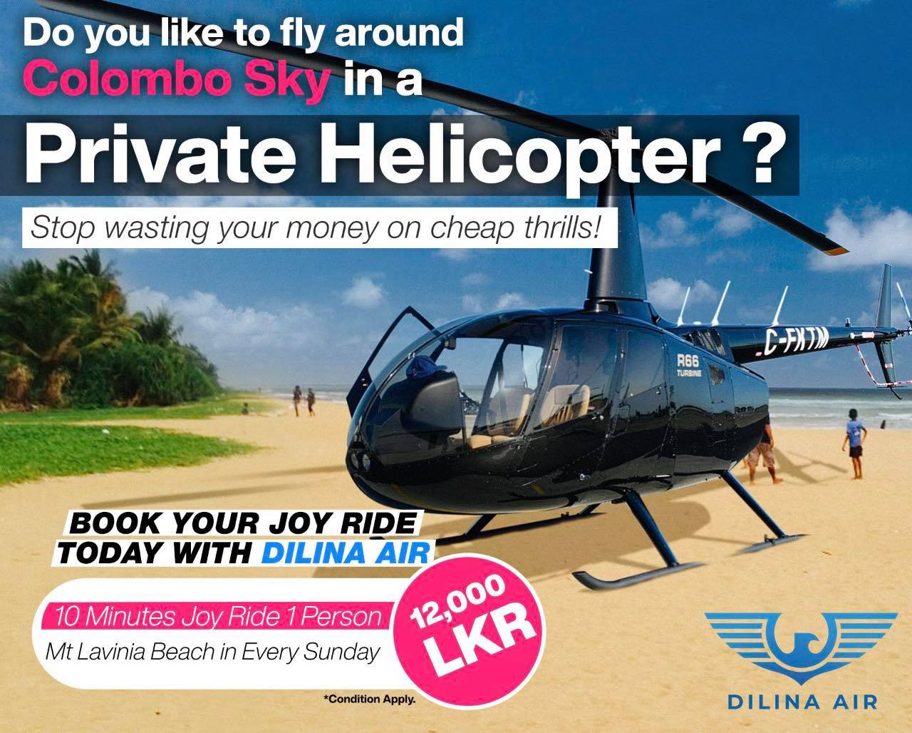 Sri Lankan Young Entrepreneur Buys His Own Private Helicopter at the